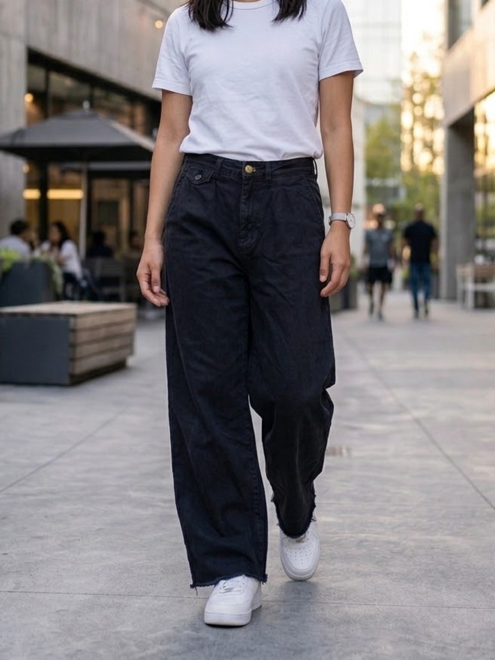 Pilcro Anthropologie Black Straight Leg Pant Size 28T